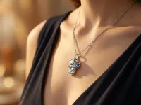 Подвеска из серебра с топазом э0609пд12250368