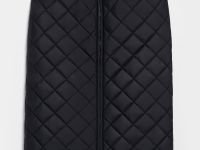 Утепленная юбка-миди прямого кроя