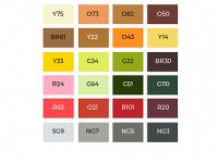 Набор маркеров Sketchmarker 24 Food Set - Еда (24 маркера + сумка органайзер)