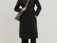 Плащ А-силуэта с поясом