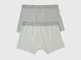 Трусы-транки, 2 шт., Серый