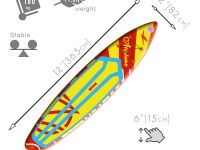 Надувная доска для SUP-бординга ZAP Airplane 12 Fusion