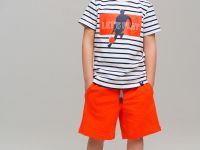 Комплект трикотажный для мальчиков: фуфайка (футболка), шорты
