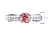 Кольцо из белого золота э4012кц09150600_pink