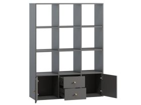 Стеллаж Кейн 2-112x149 Графитовый