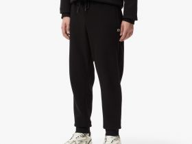 Мужские хлопковые спортивные брюки Lacoste приталенного кроя