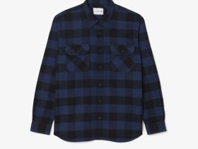 Мужская фланелевая рубашка-куртка Lacoste оверсайз