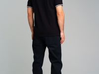 Брюки текстильные джинсовые утепленные флисом для мужчин