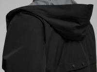 Плащ с капюшоном прямого кроя