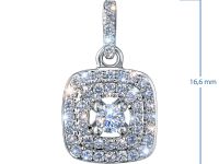 Подвеска из белого золота э4712пд07210131