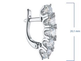 Серьги из белого золота э4712сг03185000