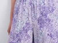 Брюки широкого силуэта с принтом