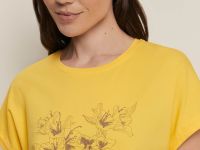 Футболка свободного силуэта с принтом