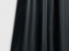 Платье-бюстье из искусственной кожи, Черный