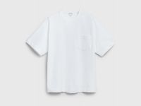 Футболка из плотного хлопка с карманом, Белый