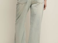 Широкие джинсы со средней посадкой