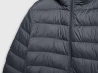 Базовая ультралёгкая куртка с капюшоном, Серый