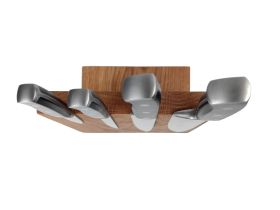 Подставка настольная магнитная для 4 ножей Woodinhome KS002SSON, дуб