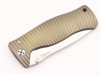 Нож складной LionSteel SR1 B, сталь Uddeholm Sleipner, рукоять титан
