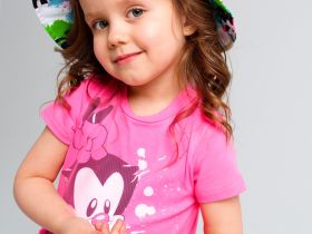 Панама детская текстильная для девочек