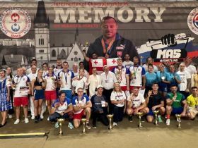 Государственные гимны Кыргызстана, России и Словакии прозвучали в честь победителей в Бардейове