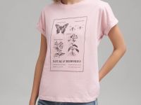 Футболка из хлопкового джерси свободного кроя