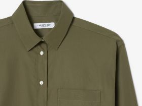 Женская рубашка Lacoste из хлопка