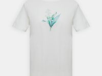 Футболка из мерсеризованного хлопка с принтом