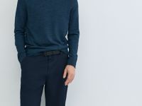 Брюки из твила, Синий