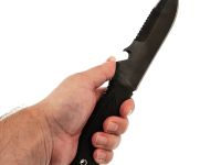 Нож для выживания Шторм, сталь У8 с антибликовым покрытием, рукоять эластрон