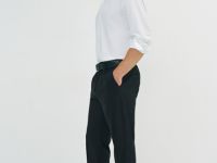 Классические брюки Slim fit, Черный