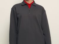 Толстовка из хлопка с отложным воротником