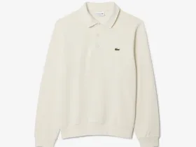 Мужская толстовка Lacoste с воротником-поло из хлопка