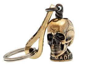 Брелок Череп, бронза