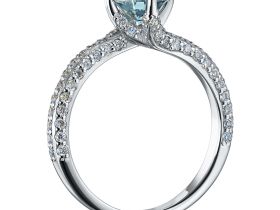 Кольцо из белого золота э0912кц08210006_blue