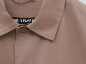 Ветровка из хлопка с отложным воротником