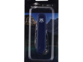 Нож перочинный Stinger 90 мм, 10 функций, синий, в блистере