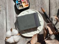 Скетчбук для акварели Inkberry 5х8 см 30 л 230 г 50% хлопка, серый