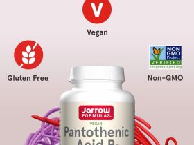 Jarrow Formulas, пантотеновая кислота (витамин B5), 500 мг, 100 вегетарианских капсул