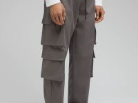 Брюки-карго с эластичным поясом