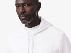 Мужское худи Lacoste классического кроя с флисом