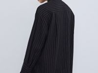 Свободная блузка из лиоцелла, Черный