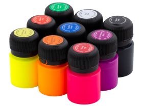 Набор акриловых красок по ткани "Decola" 9 цв 20 мл неоновые цвета