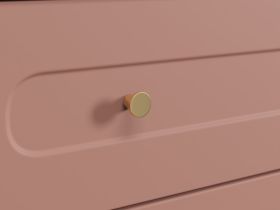Комод Велди 80x90 Розовый