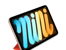 Чехол-книжка Smart Folio Cover для Apple iPad mini 7 (2024) (полиуретан с подставкой) (Electric Orange)