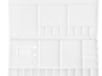 Палитра для акварели с крышкой "Сонет", пластик, 30х14 см, 29 ячеек