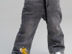 Брюки детские текстильные джинсовые для девочек