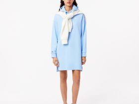 Женское платье-толстовка Lacoste с флисом