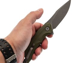 Складной нож Petrified Fish Hairtail, сталь K110, рукоять микарта