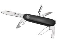 Нож перочинный Stinger 90 мм, 11 функций, черный, в блистере